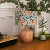 Terra Nude ceramic lamp with shade Honeysuckle Morris&co 25