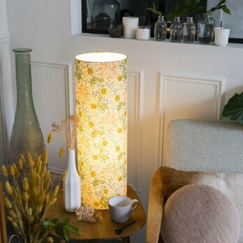 Fabric table lamp W. Morris Seaweed lit XXL