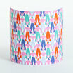 Fabric half lamp shade for wall light Sisters