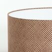Detail of drum fabric lamp shade Octave rouge 40