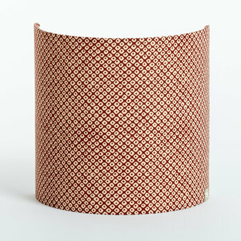 Fabric half lamp shade for wall light Octave rouge