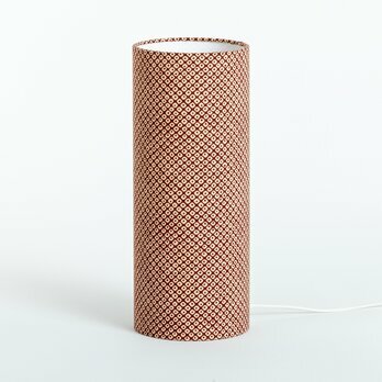 Cylinder fabric table lamp Octave rouge M