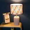 Bubble gum porcelain table lamp with shade Sisters 20 lit