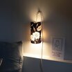 Plug-in pendant lamp in fabric Dany lit