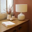 Terra Off-White table lamp with shade Gaze cru 25