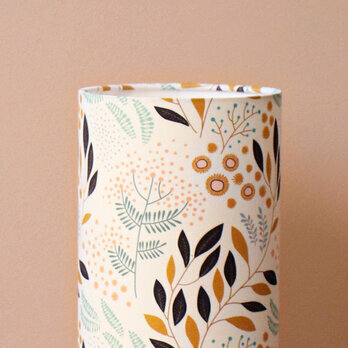 Detail of cylinder fabric table lamp Mimosa cru M