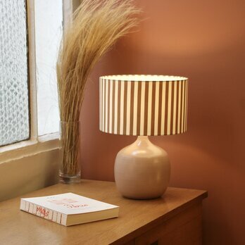 Terra Rose lamp with shade Sunray Wide ochre 25 lit