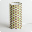 Cylinder fabric table lamp Summer 70 S